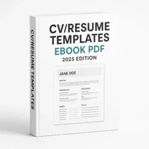 Professional CV/Resume Templates eBook PDF β ATS-Friendly, Editable & Modern Designs (2025 Edition)